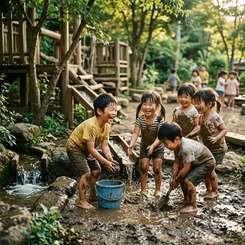 泥んこ遊び