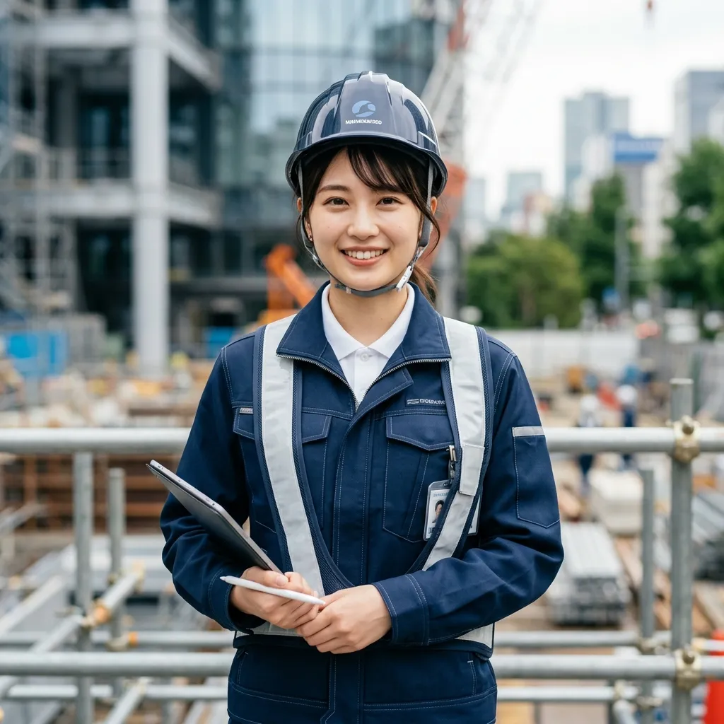 女性施工アシスタント